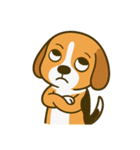 犬の世界のボボ、ビーグルの日常（個別スタンプ：16）