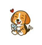 犬の世界のボボ、ビーグルの日常（個別スタンプ：19）