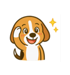 犬の世界のボボ、ビーグルの日常（個別スタンプ：21）