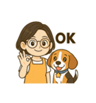 犬の世界のボボ、ビーグルの日常（個別スタンプ：22）