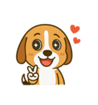 犬の世界のボボ、ビーグルの日常（個別スタンプ：24）