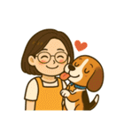 犬の世界のボボ、ビーグルの日常（個別スタンプ：27）