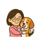 犬の世界のボボ、ビーグルの日常（個別スタンプ：29）