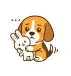 犬の世界のボボ、ビーグルの日常（個別スタンプ：35）
