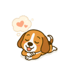 犬の世界のボボ、ビーグルの日常（個別スタンプ：36）