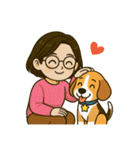 犬の世界のボボ、ビーグルの日常（個別スタンプ：38）