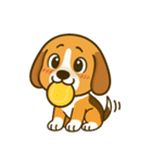 犬の世界のボボ、ビーグルの日常（個別スタンプ：39）