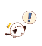 優しい色合いのふんわりシマエナガちゃん2（個別スタンプ：40）