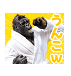 サングラスしたゴリラ【バスローブ3】（個別スタンプ：14）