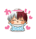 かわいい！ベビろきくん2ヒロアカ(轟焦凍)（個別スタンプ：6）