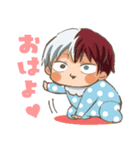 かわいい！ベビろきくん2ヒロアカ(轟焦凍)（個別スタンプ：13）