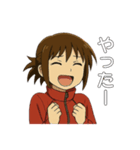 大人女性日常会話02・赤いジャージ（個別スタンプ：3）
