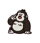 面白ゴリラ君たち（個別スタンプ：2）