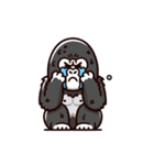 面白ゴリラ君たち（個別スタンプ：5）