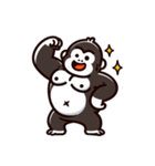 面白ゴリラ君たち（個別スタンプ：17）