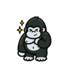面白ゴリラ君たち（個別スタンプ：19）