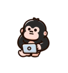 面白ゴリラ君たち（個別スタンプ：20）