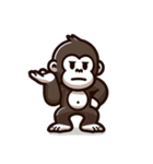 面白ゴリラ君たち（個別スタンプ：23）