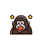 面白ゴリラ君たち（個別スタンプ：34）