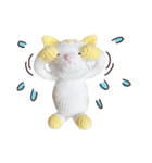 あみぐるみ 黄色猫（個別スタンプ：35）