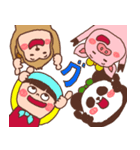 ほっかむり花ちゃんと動物たち10（個別スタンプ：1）