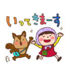 ほっかむり花ちゃんと動物たち10（個別スタンプ：19）