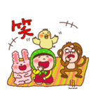 ほっかむり花ちゃんと動物たち10（個別スタンプ：29）