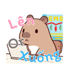 カピバラの生活 (ベトナム) Ver3（個別スタンプ：4）