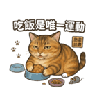 ブ猫オレンジ − 貴妃シリーズ第1弾（個別スタンプ：4）