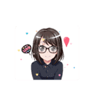 動く！眼鏡女子さっちゃん（個別スタンプ：14）