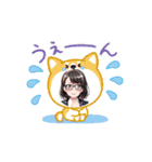 動く！眼鏡女子さっちゃん（個別スタンプ：15）