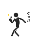 動くピクトグラム 3 ブラック版 敬語 挨拶（個別スタンプ：14）