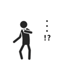 動くピクトグラム 3 ブラック版 敬語 挨拶（個別スタンプ：24）