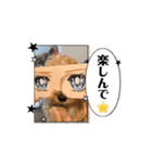 犬と子供のスタンプ。（個別スタンプ：4）