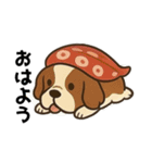 お寿司ぃ〜ヌ【挨拶】【普段使い】（個別スタンプ：9）