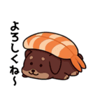 お寿司ぃ〜ヌ【挨拶】【普段使い】（個別スタンプ：13）