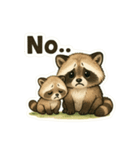 とってもかわいいタヌキの親子LINEスタンプ（個別スタンプ：8）