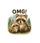 とってもかわいいタヌキの親子LINEスタンプ（個別スタンプ：10）