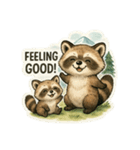 とってもかわいいタヌキの親子LINEスタンプ（個別スタンプ：22）