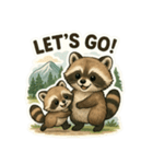 とってもかわいいタヌキの親子LINEスタンプ（個別スタンプ：32）