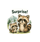 とってもかわいいタヌキの親子LINEスタンプ（個別スタンプ：36）