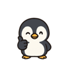 そっと寄り添うペンギンの気持ち（個別スタンプ：11）