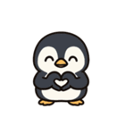 そっと寄り添うペンギンの気持ち（個別スタンプ：14）