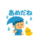 僕とどうぶつのまいにち（個別スタンプ：15）