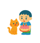 僕とどうぶつのまいにち（個別スタンプ：21）