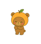 みかんくまくん（個別スタンプ：7）