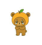 みかんくまくん（個別スタンプ：8）