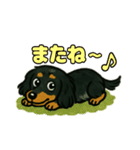 ミニチュアダックスの日常スタンプ♪（個別スタンプ：25）