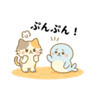 タイトルはにゃにゃフレンズだらアザラシ（個別スタンプ：6）