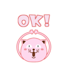ピンクにゃっち（個別スタンプ：13）